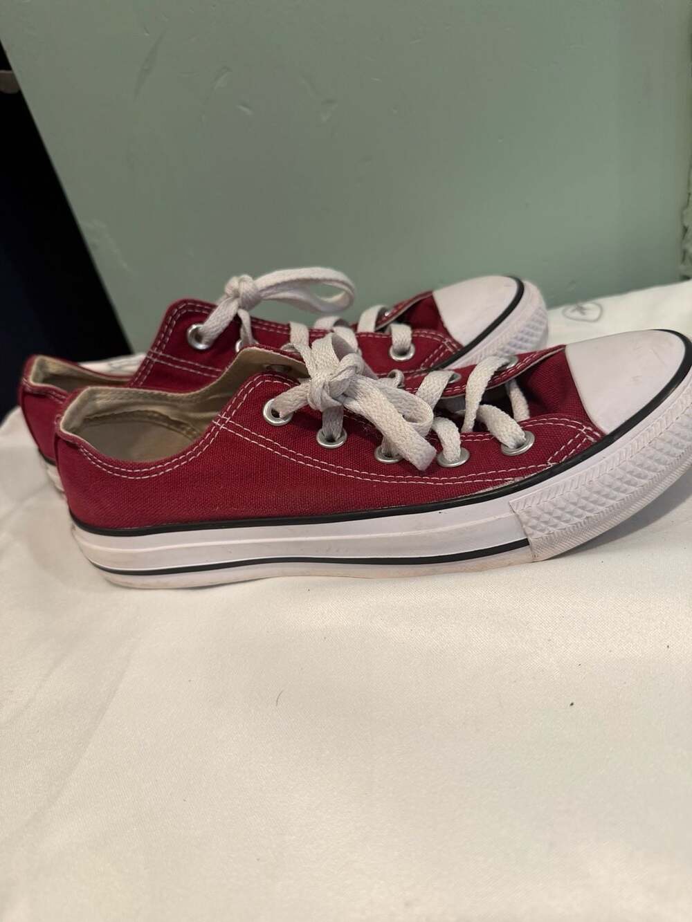 Converse Chuck Taylor All Star Low Top Maroon Sneakers - Picture 5 of 9